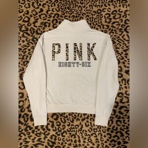 VS PINK Cheetah Print Quarter Zip